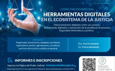 Herramientas Digitales en el Ecosistema de la Justicia: CAPACITACIONES DEL PODER JUDICIAL DE MENDOZA