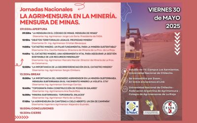 Jornada Nacional «La Agrimensura en la Minería» – VIERNES 30/05 – 9:00 Hs.