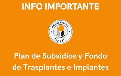 Información importante para la matrícula Resolución N.º 16503 – Caja de Previsión Ley 8470