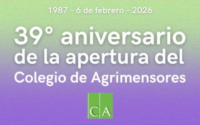 Un nuevo aniversario de la apertura del Colegio de Agrimensores