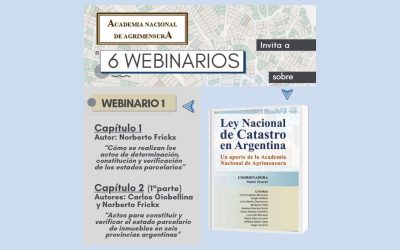 Ciclo de webinarios de la Academia Nacional de Agrimensura – Inicia martes 21/04 18h