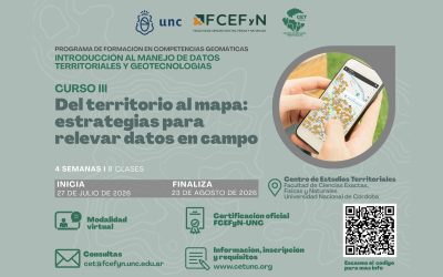 Centro de Estudios Territoriales: Curso virtual III: «Del territorio al mapa: estrategias para relevar datos en campo»
